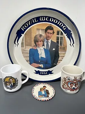 Buy Royal Family Commemorative Ware Charles & Diana Wedding 1981 Bundle • 20£