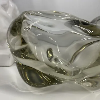 Buy Heavy CZECH Art Glass ASHTRAY/BOWL Chribska JOSEF HOSPODKA Organic VTG 60s MCM • 64.26£