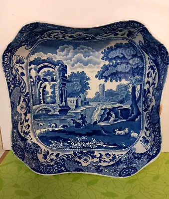Buy Blue Italian Copeland Spode Antique Rare Shape English China Dish • 74.92£