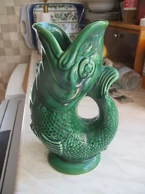 Buy Vintage Dartmouth Pottery Green Gurgle Jug • 9.50£