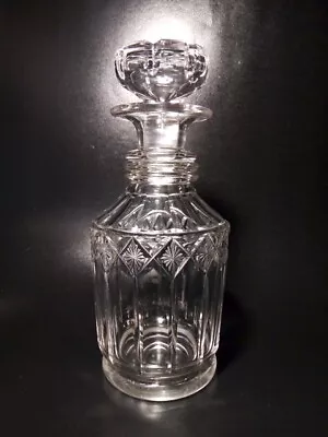 Buy Antique Late Georgian Small Cut Glass Spirit Decanter • 20£