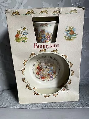 Buy Royal Doulton Bunnykins Christening Set Plate And Cup 1936 New In Box Rare • 20£