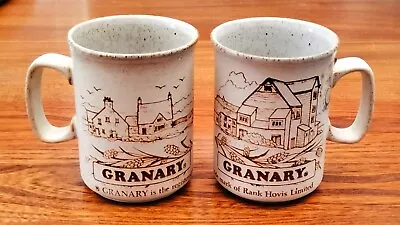 Buy Rare Pair Of Rank Hovis Granary Coffee Mugs -  Dunoon Pottery Scotland • 14.99£