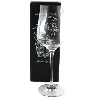 Buy Dartington Crystal 18th Birthday Wine Glass Just For You Collection 450ml Boxed • 10.74£