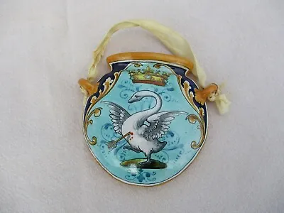 Buy Antique French Vase Wall Pocket Ulysse Blois Faience Swan Emile Balon Pottery • 138.30£