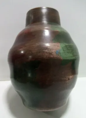 Buy 027 Peruvian Pottery Vintage Chulucanas Folk Art Vase Jarron Green Brown • 16.95£