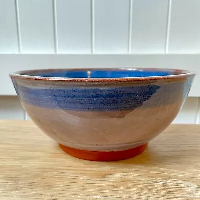 Buy Studio Art Pottery Signed 22 Cm Striped Serving Fruit Bowl C J  C R Excellent • 21.99£