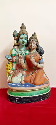 Buy 17  Antique VTG Old Pottery Terracotta Mud Hindu Lord Krishna Figure Idol Statue • 365.30£