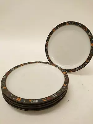 Buy Vintage Denby Marrakesh Brown Mosaic 5 X 22.5cm Plates Tableware Collectible • 9.99£