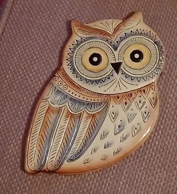 Buy Finnish Pottery Owl Plaque ,Helsinki • 5.99£
