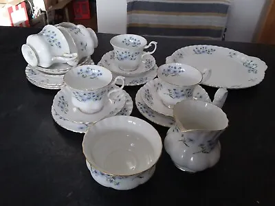 Buy Richmond Blue Rock  Tea Set  Vintage Bone China • 20£