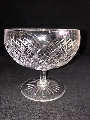 Buy Webb England Cut Crystal Champagne Glass With Cross Hatch Cutting. Signed • 18£