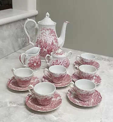 Buy Myott Fine Staffordshire Ware  Tea Set. Royal Mail Design Red • 5£