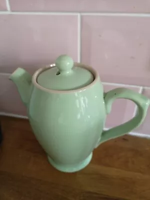 Buy Vintage Langley Pottery Green Tea / Coffee Pot • 10£