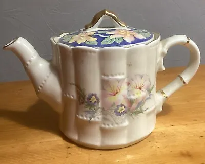 Buy Beautiful Vintage Sadler Bamboo China/Porcelain White Teapot Collectible • 9.99£