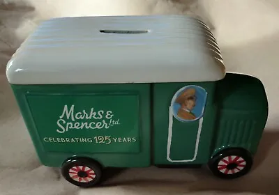 Buy Marks And Spencer China Delivery Van Money Box With Stopper Registration Ms 1884 • 1.99£