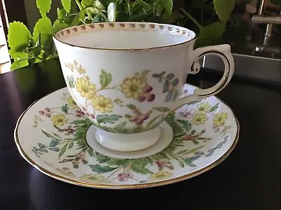 Buy Tuscan Fine English Bone China Tea Cup And Saucer Gold Green Pink Yellow Blue • 60.46£