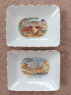 Buy Two Vintage  Buckfast Potteries Devon Trinket Dishes  - Isles Of Scilly Themed.  • 2.99£
