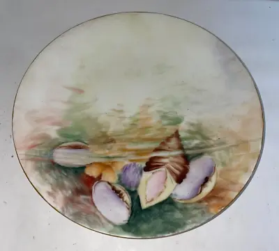 Buy Antique France Limoges Hand Painted Seashells Decorative Plate 7 1/2  • 24.12£
