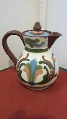 Buy ALLER VALE  Pottery Coffee Pot  W Scandy And Motto  12.5 Cm • 16£