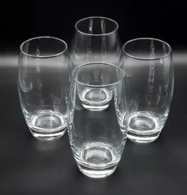 Buy 4x Crystal Glass Barrel Shaped Highball Glasses - 14.5cm / 500ml • 15£