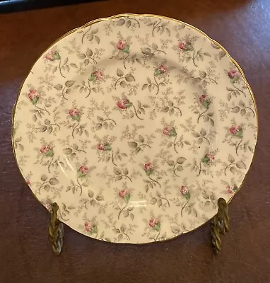 Buy Tuscan Fine English Bone China Du Barry Rose 8 Inch Plate And Stand • 18.21£