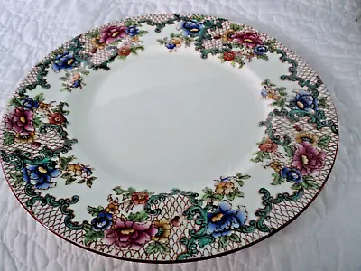 Buy Vtg Cauldon Floral Pattern Porcelain Plate Made In England 8.5  Signed • 9.60£