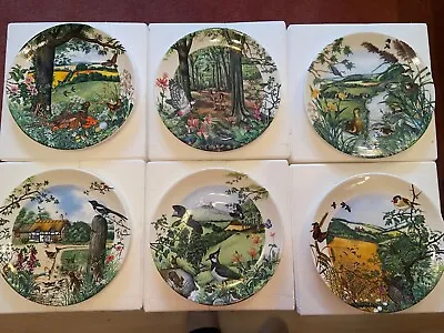 Buy Wedgewood Colin Newman Country Panorama Plates Set Of 6 Boxed With Certificates • 30£