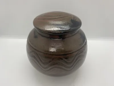 Buy John Jelfs Cotswold Studio Pottery Lidded Pot Swan Stamp • 75£