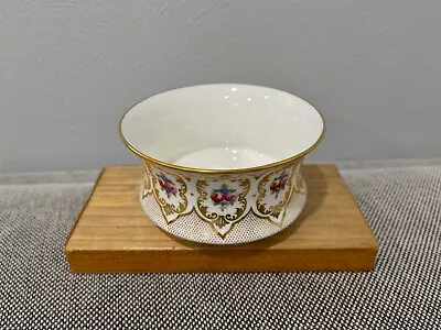 Buy Antique Cauldon England Porcelain Waste Bowl W/ Gold & Floral Decoration • 109.06£