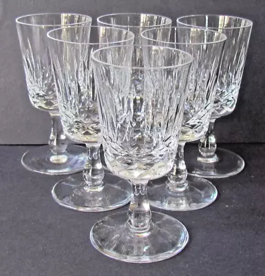 Buy EDINBURGH CRYSTAL APPIN PATTERN SIX 3⅞  SHERRY GLASSES - SIGNED  (Ref9812) • 18.50£