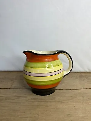 Buy Vintage Crown Ducal Ware England Bright Striped Jug. Collectable  • 32£
