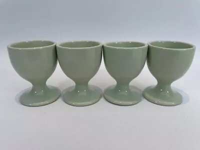 Buy Vintage Ceramic Egg Cups X 4 Pale Green Utility Ware • 14.99£