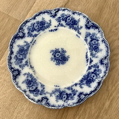 Buy Antique 1890’s England Grindley MARECHAL NEIL Flow Blue Ceramic Plate • 144.07£