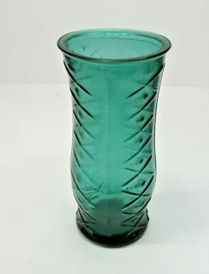 Buy VTG E O Brody Cleveland Co Green Glass Vase 8 3/4  • 14.33£