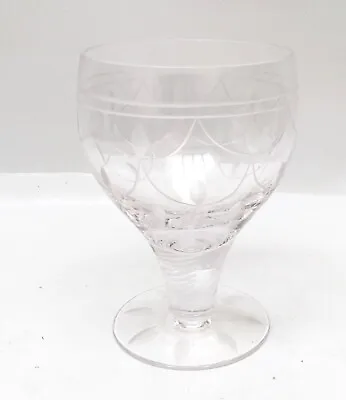 Buy Stuart Crystal England TAMARA Etched Water Goblet Glass 5”  • 23.02£