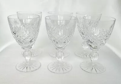 Buy Six Royal Doulton Cut Glass Effect Solid Wine Glasses • 15£