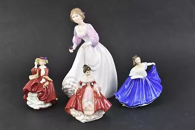 Buy Royal Doulton China Figurine Job Lot X 4 Ladies In Gowns 4  & 7  1957-1993  • 29.99£