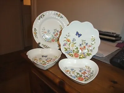 Buy Wonderful Aynsley Bone China Collection Of Dishes In The Cottage Garden Pattern. • 8.99£