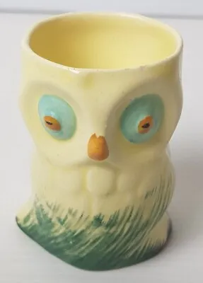 Buy VINTAGE Keel Street Pottery Ceramic Owl Egg Cup Multicolor H6cm. • 3.99£