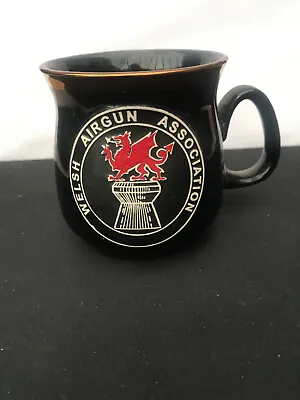 Buy Mug By Rumney Pottery Dark Green With Welsh Dragon Welsh Airgun Association • 10£