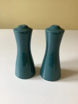 Buy Poole Pottery Teal Salt And Pepper Shakers • 5£