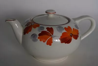 Buy Grays Pottery ART DECO Abstract Floral Small Tea Pot & Cover - Pat. A4471 C.1937 • 12.95£