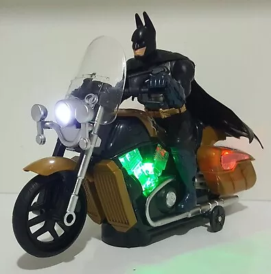 Buy Batman Action Figure Motorbike Bump & Go Super Hero Toy Music Lights Kids Boys • 7.99£