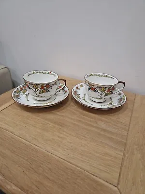 Buy 2 X Vintage Royal Standard China Cups And Saucers Floral Pattern • 16£
