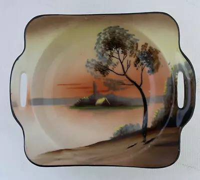 Buy Noritake China M Ceramic Trinket Dish Hand Painted Asian Zen Orange Tree Handled • 14.14£