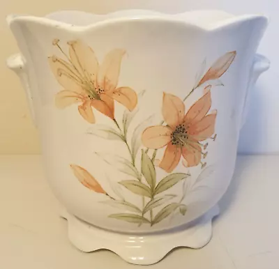 Buy St Michael Tiger Lily M&S Ceramic Planter 13.5cm 2185/8073 Plant Pot Floral • 6.64£