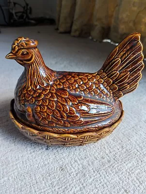 Buy Portmeirion England Oven To Table Casserole Dish Brown Chicken Size 1 Egg Store • 10£