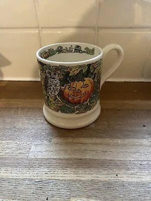 Buy Emma Bridgewater Halloween Autumn Scene Owl Half Pint Mug. New. • 22.99£