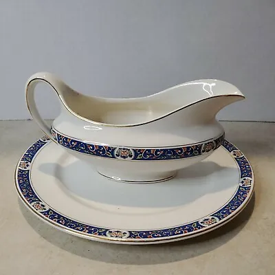 Buy Antique John Maddock & Sons Royal Vitreous MAD8 Gravy Boat Plate VERY NICE!  • 43.42£